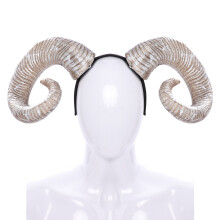 Steampunk Djävulshorn Kostym Pannband Gotisk Karneval Fest Tillbehör Ergonomiskt Handtag Högkvalitativa Plast Demonhorn Perfekt För Cosplay