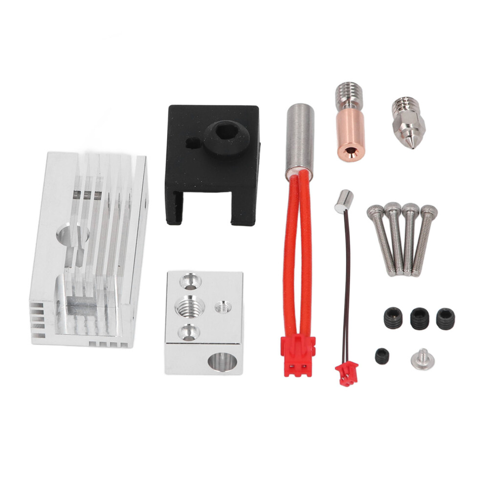 Extruder Heater Block Upgrade Kit For Ender-3 S1, Ti Alloy Copper Nozzle 9321378253128