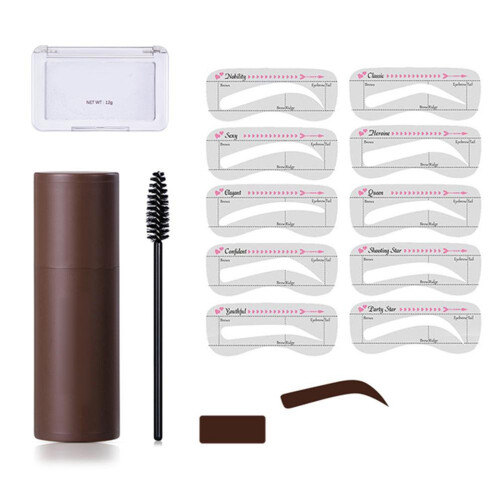 Brow Brilliance: Αδιάβροχο κιτ σφραγίδων φρυδιών με δυνατότητα κάλυψης για καθημερινή