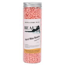 Grãos de cera para depilação, pérolas de cera dura natural com aroma de rosas e fórmula calmante, eficazes para depilação corporal completa e