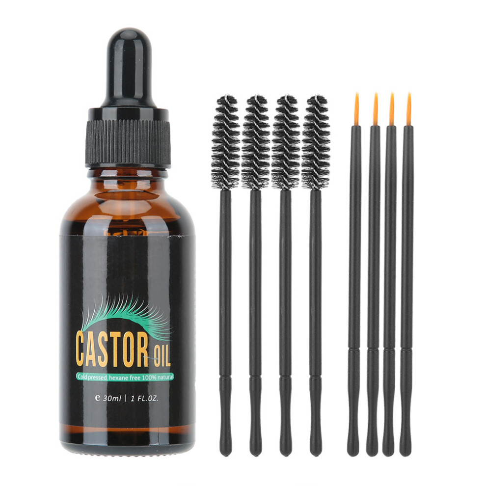 Organic Castor Oil For Eyelash Eyebrow Growth, Cold Pressed Hair Conditioner Rich In Fatty Acids, Hexane Free Skin Moisturizer For Natural Shine And