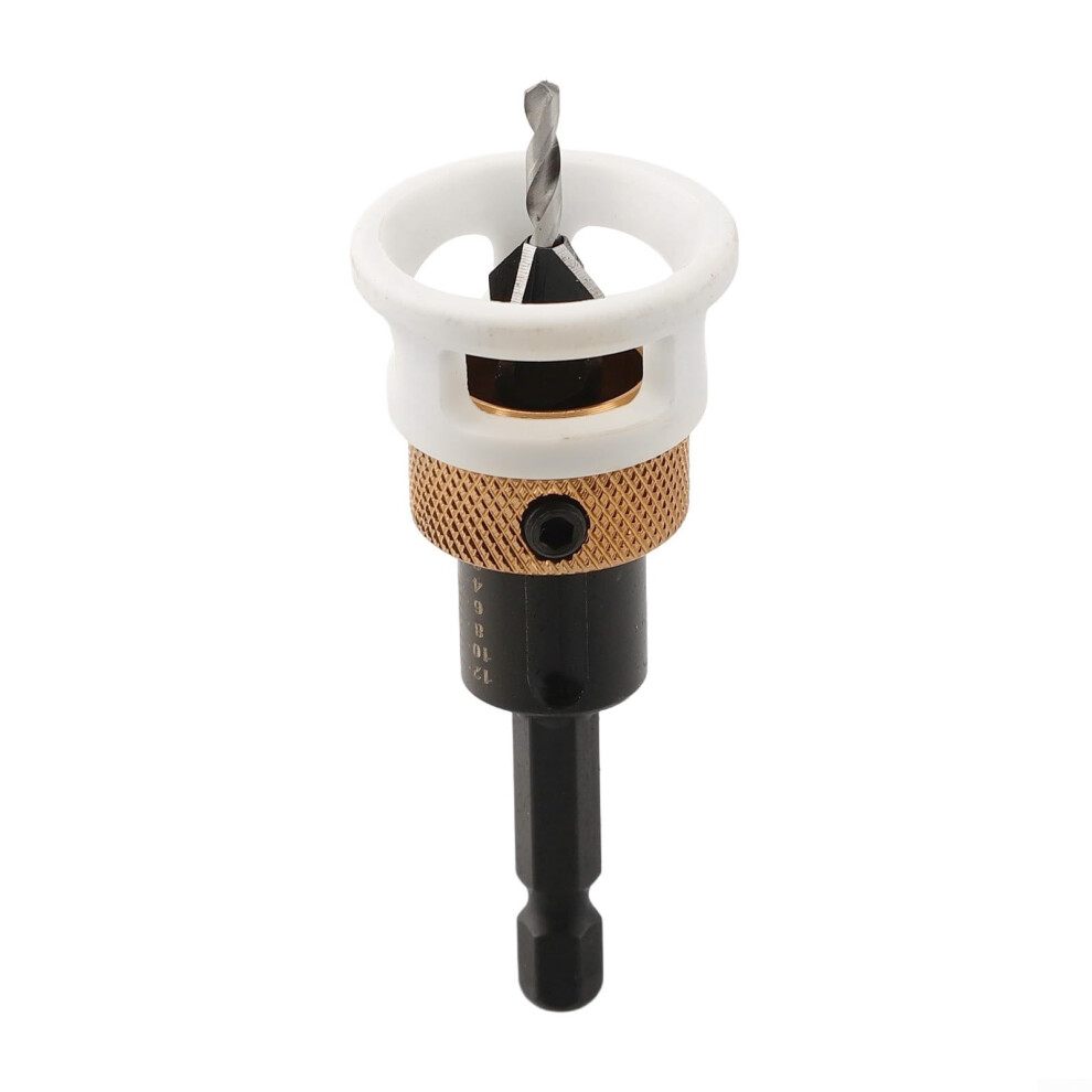 Adjustable Countersink Drill Bits Depth Stop Hex Shank Carbide For Woodworking 2.8X10mm Compatible With Electric Drill 9094768714430