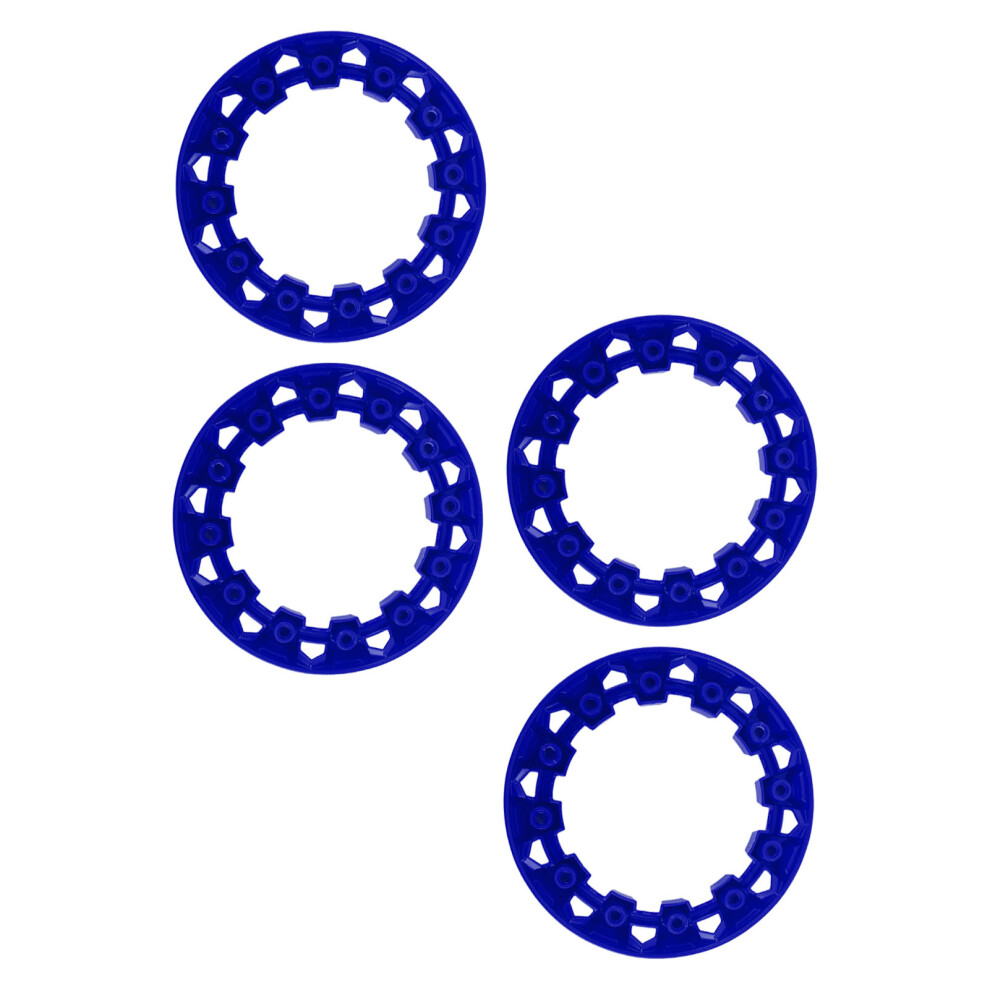 4Pcs 7 Inch Atv Wheel Hub Trim Anti Scratch Plastic Rim Cover Blue 4611378253200