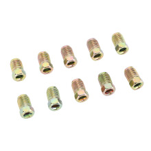Brake Line Fittings 3/8 Inch Threads 10 Pcs Inverted Flare for 3/16 Inch Tube