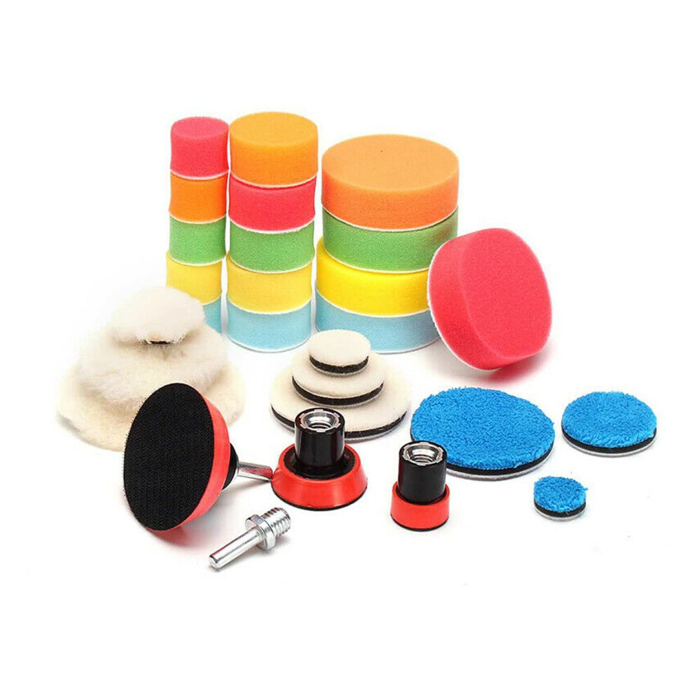29Pcs Sponge Car Polishing And Buffing Pads Set For Fast Waxing And Auto Detailing 9199774459426