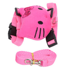 Rosa Kaninchen- und Katzen-Geschirrset, Nylon, Kleine Haustiere