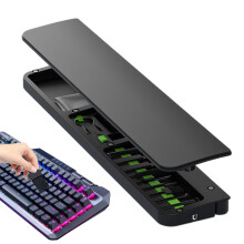 Keyboard Cleaning Kit with Soft Brush and Gel, Ergonomic Memory Foam Wrist Rest for Laptop