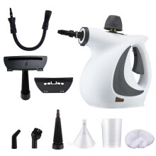 Handheld Pressurized Steam Cleaner 12 Accessories MultiSurface For Kitchen Grease Bathroom Grout