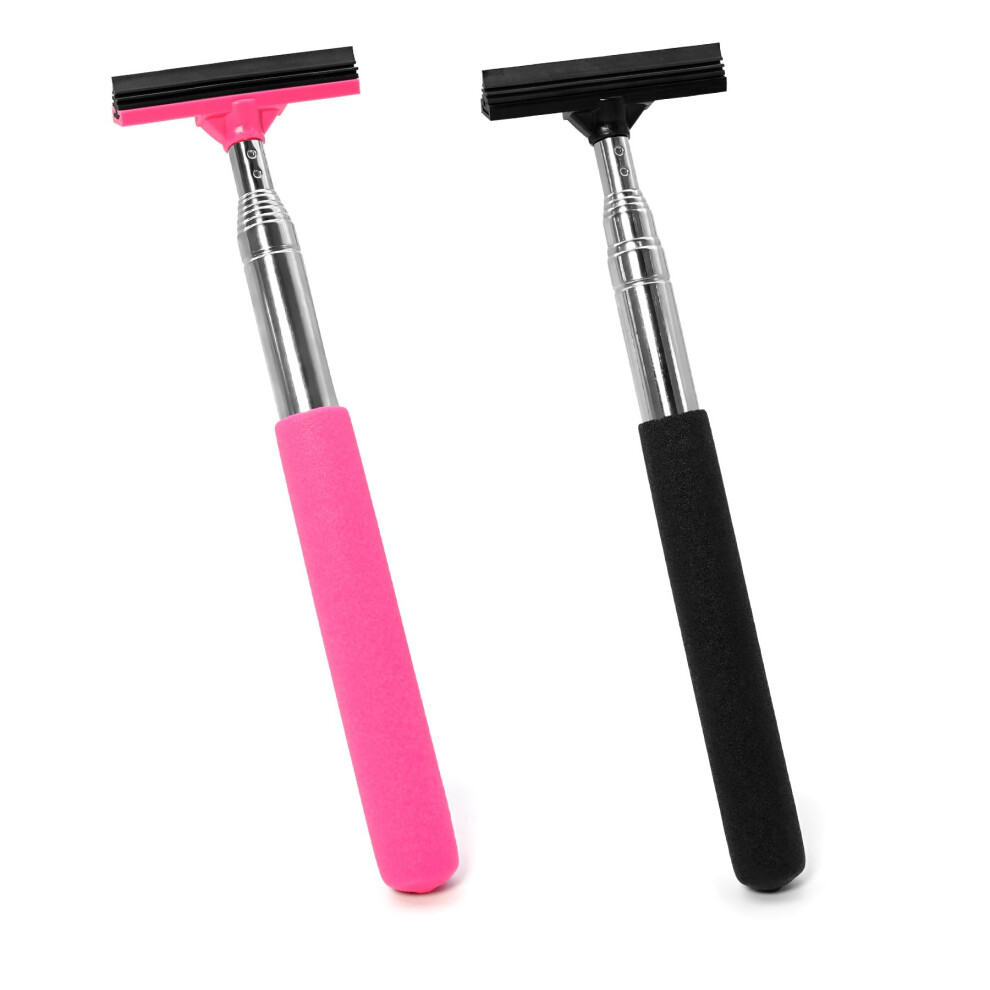 Brelet 2 Pcs Auto Rearview Mirror Wiper, Small Squeegee For Windshields, Shower Doors, Bathroom Mirrors And Countertops 91560186