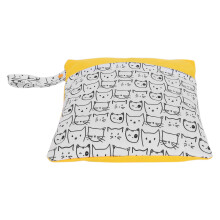 Cartoon Pattern Waterproof Diaper Bag – 35x30cm Travel Nappy Storage