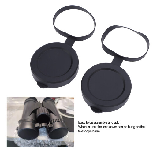 Protective 61-64mm Rubber Lens Caps for Monocular/Binocular – 2Pcs Included 2