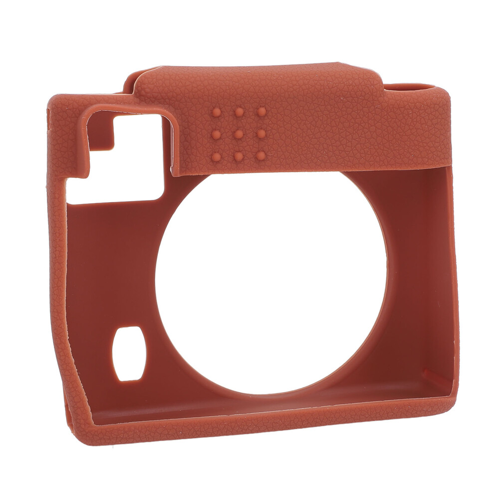 Scratch & Drop Resistant Silicone Case For Instant Camera Protection Brown 6911378257542
