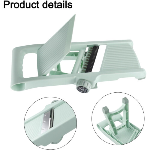 Adjustable Thickness Vegetable Slicer with Secure Cutting Holder for Quick Meal Preparation 1