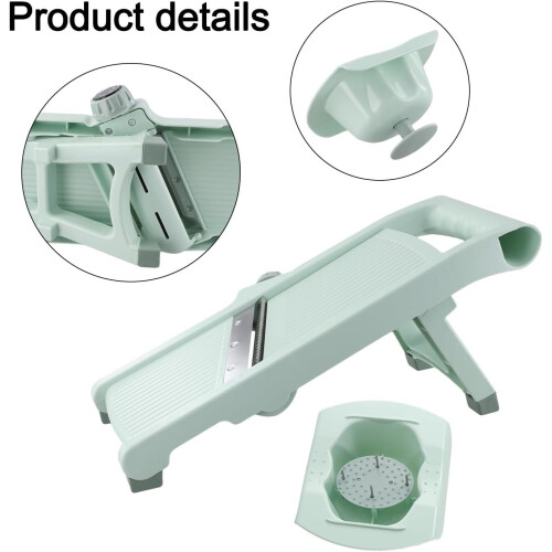 Adjustable Thickness Vegetable Slicer with Secure Cutting Holder for Quick Meal Preparation 2