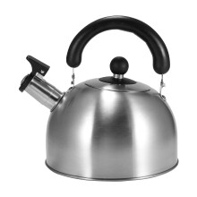 3L Stainless Steel Whistling Tea Kettle for Gas Stove, Loud Whistle, Ergonomic Silver Handle