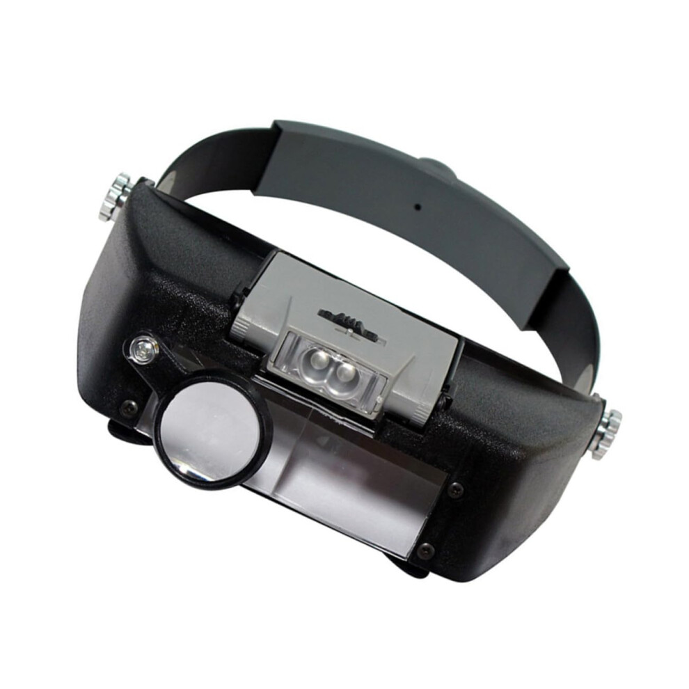 Light Helmet Type Headmount Magnifier With Led Weight Adjustable Loupe For Clock And Jewelry Construction