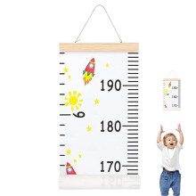 Height Chart for Kids Removable Measuring Chart With Lanyard Growth Marker Indicators for Family And Kindergarten Decor