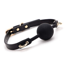 Silicone Ball Gag with Breathable Waterproof Design for Couples Adjustable NonToxic Bondage