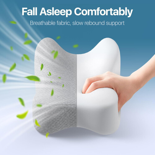 Knee Pillow For Side Sleepers, Large Memory Foam Leg Pillow, Adjustable Strap, Spine Alignment For Sciatica Relief 1