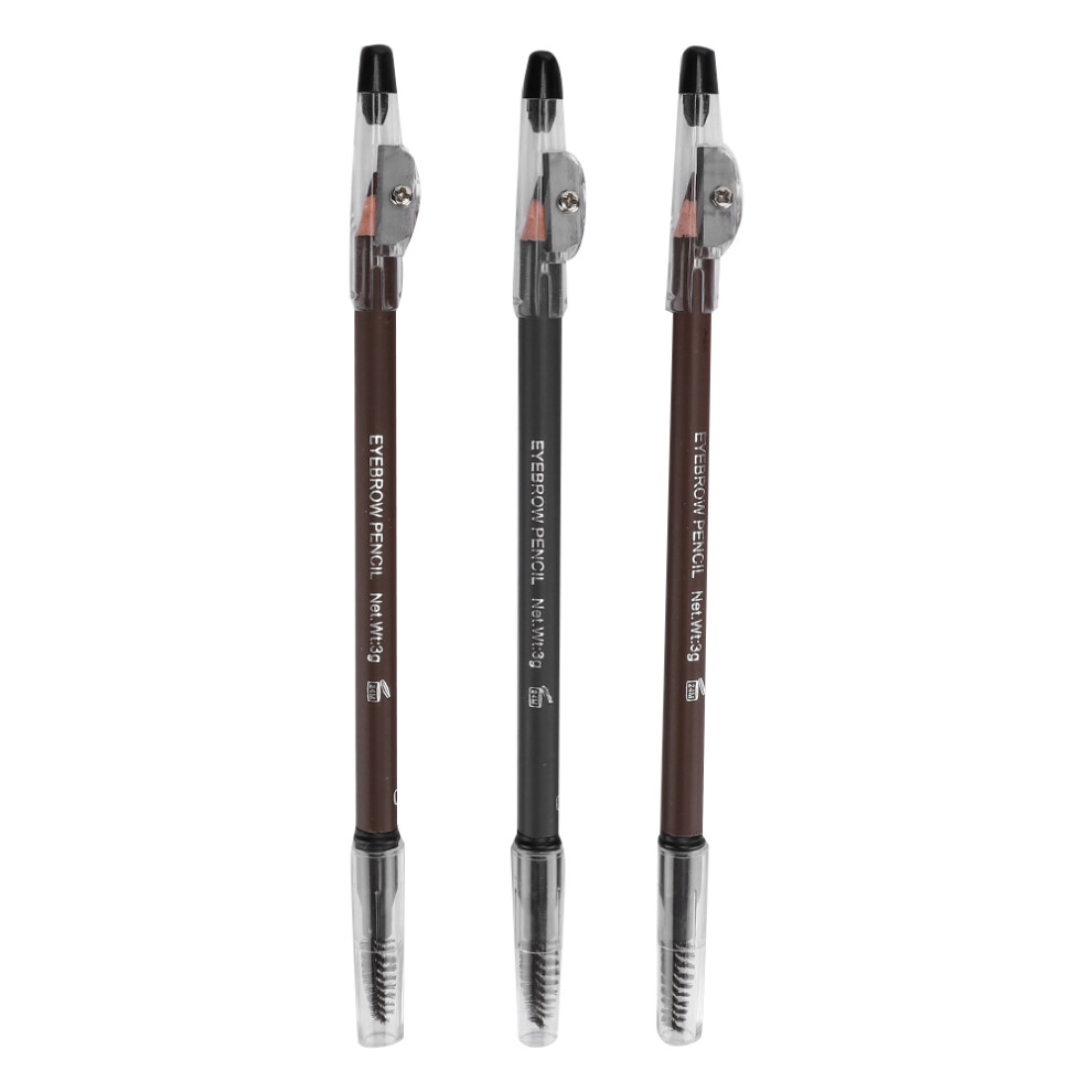 Defining Eyebrow Pencil, Powder-Like Formula, Fill And Define Brows, Bold Pigments, Dual-Sided Makeup Tool, Includes Sharpener And Built-In Brush,