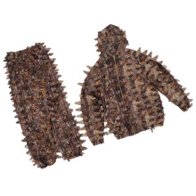 Brown Wild Camouflage Ghillie Suit 3D Leaf Set for Hunting