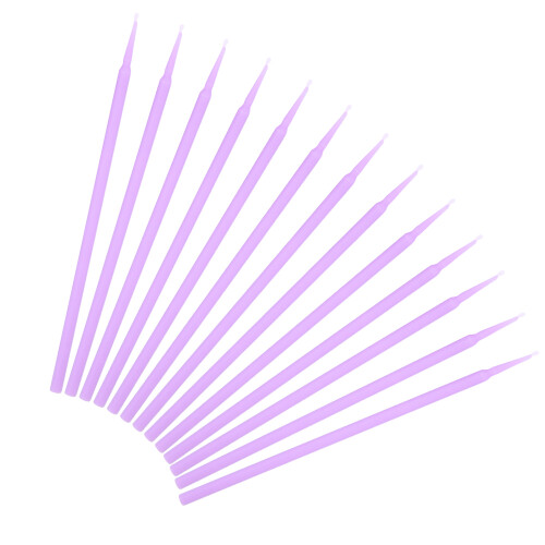 Purple 100pcs Dental Micro Applicator Brushes Safe & Durable Design 1