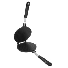 NonStick Aluminum Tortilla Press Pan with HeatResistant Handle for Egg Rolls and Waffles