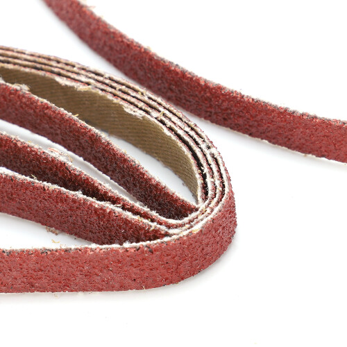 20pcs Sandpaper Belts 330x10mm 60# Abrasive Strips Replacement Tool 2