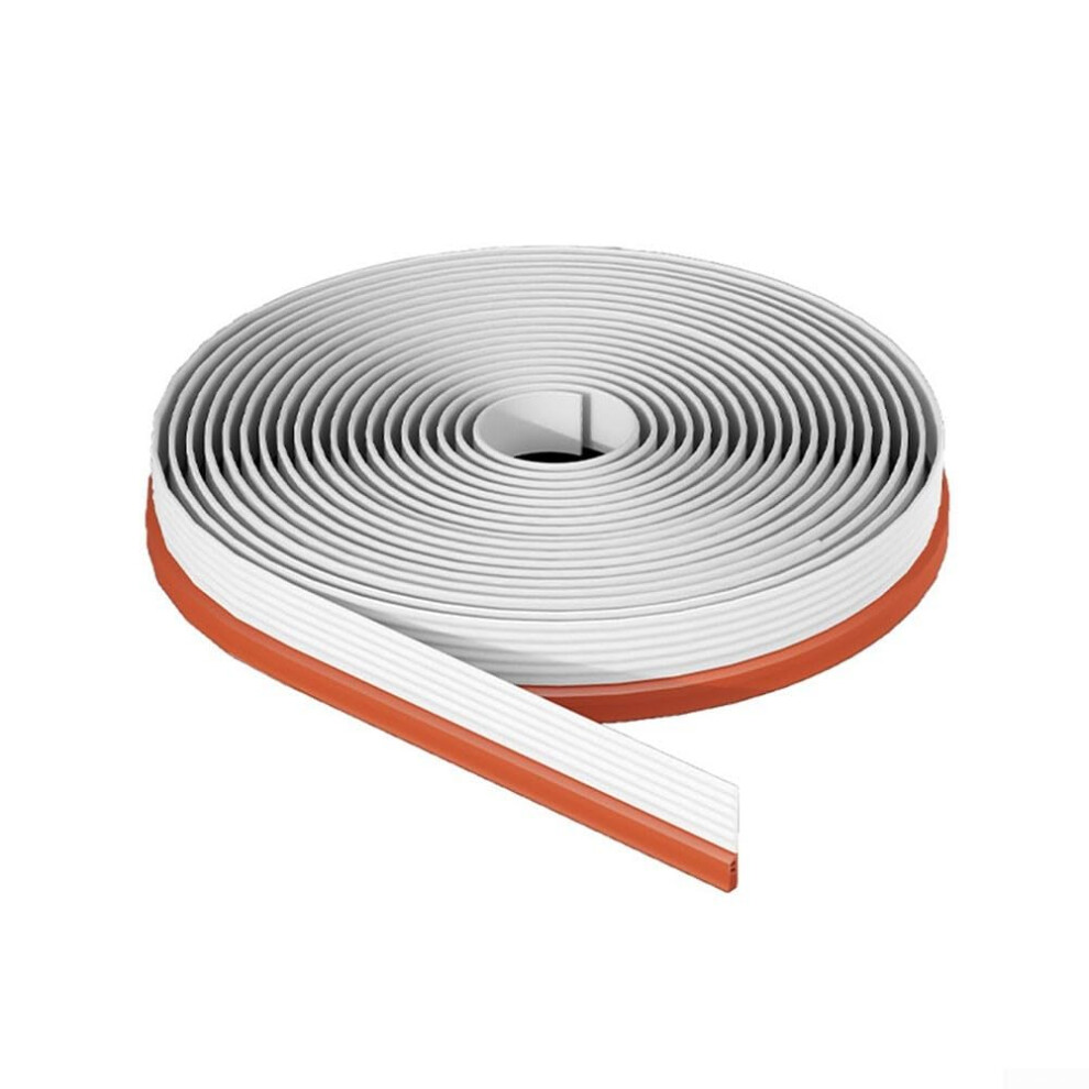 Tpe Door Bottom Seal Strip 200Cm Weather Stripping Soundproof Draft Stopper Noise Reduction Orange 9094768716823