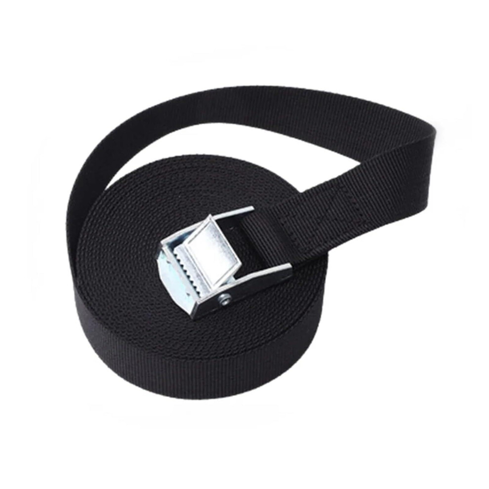 Tensioning Straps 2.5Cm X 1M Black Buckle Tiedown Straps For Car Truck Motorcycle Bike Ratchet Binding Lugga Strap 9187378752555
