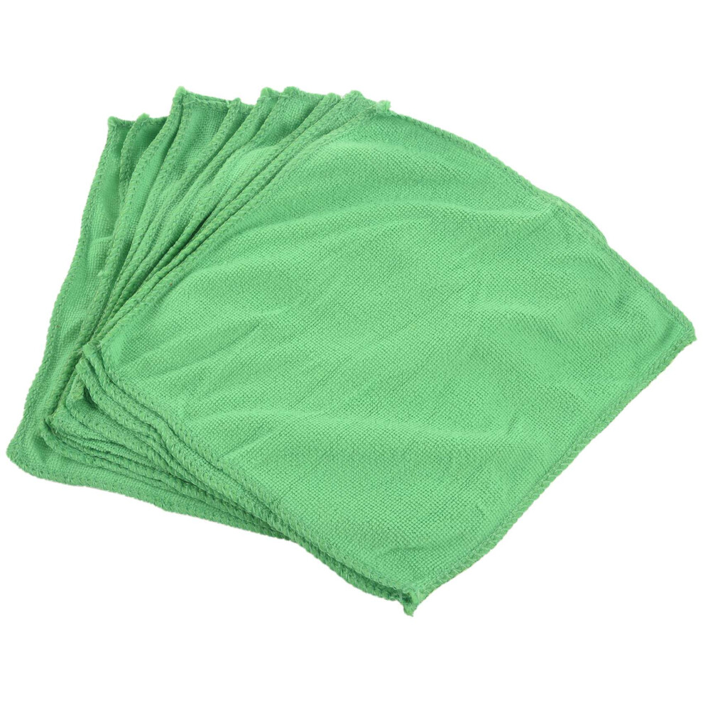 10Pcs Practical Soft New Car Wash Towel Cleaning Duster Auto Detailing Microfiber Green 4713918038589
