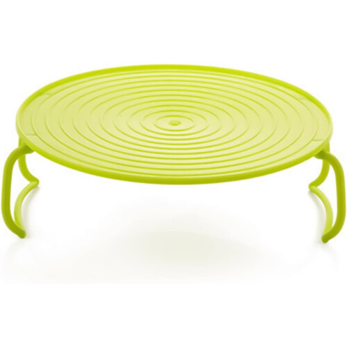 Foldable Microwave Heating Tray for Food with Adjustable Rack, Space Saving for Dorm Kitchen Use 2