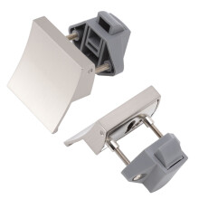 Poignée de verrouillage de tiroir pour véhicule récréatif robuste - Métal et nylon, ouverture de 7 mm, nickel brossé