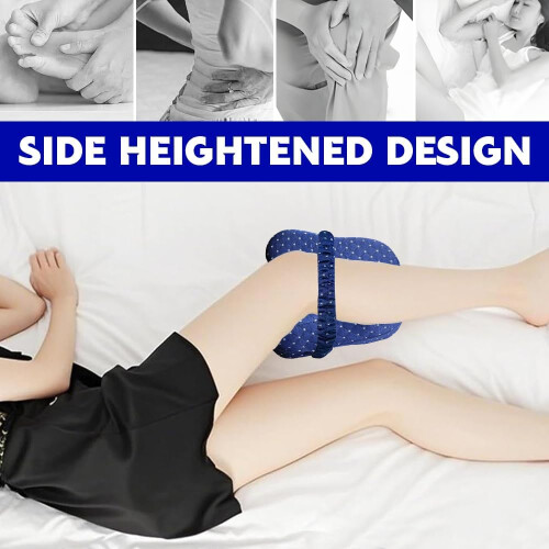 Knee Pillow Memory Foam With Adjustable Straps For Side Sleeping Alignment And Sciatica Relief 1
