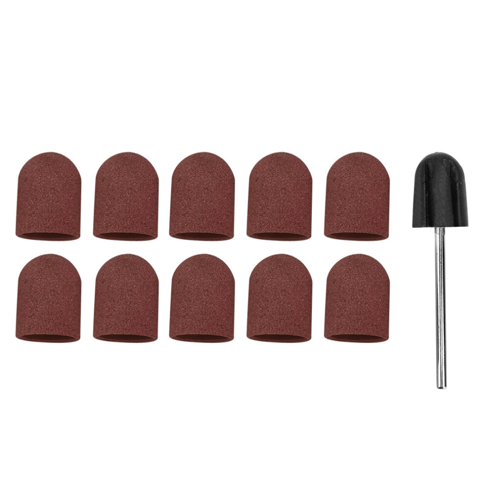 Multifunctional Nail Polish Tool Kit Including Sanding Caps And Drill Bits For Sturdy And High Strength Nail Care With Excellent Smoothing