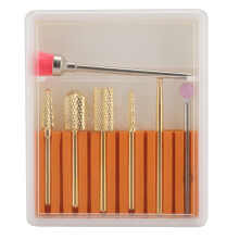 Punte per fresa per unghie con gambo universale per bassa generazione di calore, set per manicure e pedicure con design sicuro e resistente all'usura