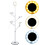 Energy-saving LED Lighting Floor Lamp, Memory Mode Standing Lamp with Full-angle Lighting for Multi-functional Use (Black) 2
