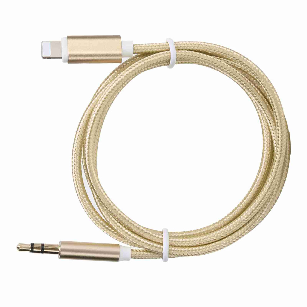 3.5Mm Aux Audio Adapter For Ios 12 With Anti-Noise Design Yellow 9481378270744
