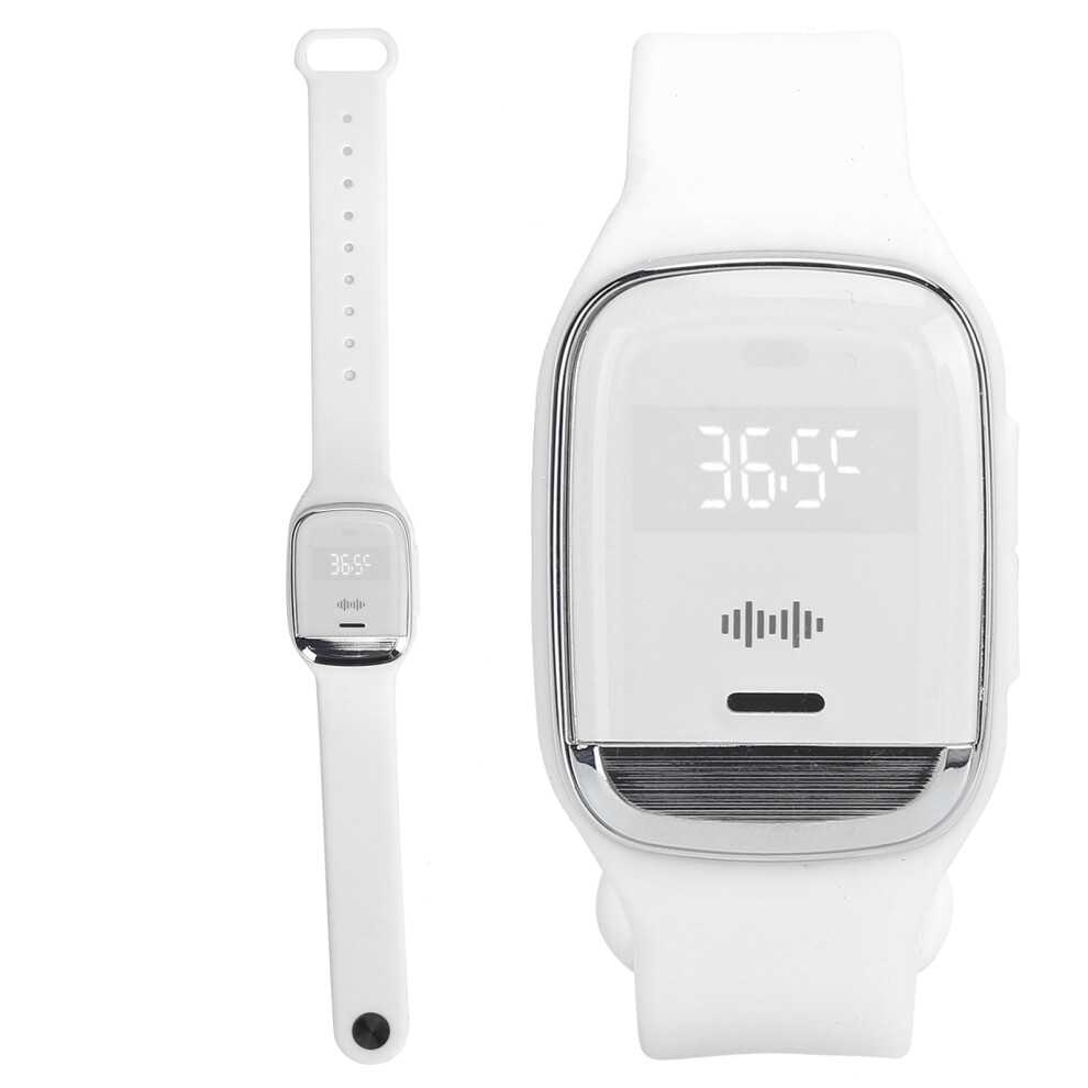Outdoor Ultrasonic Mosquito Repeller Bracelet Watch Portable Electronic White 4621378271203