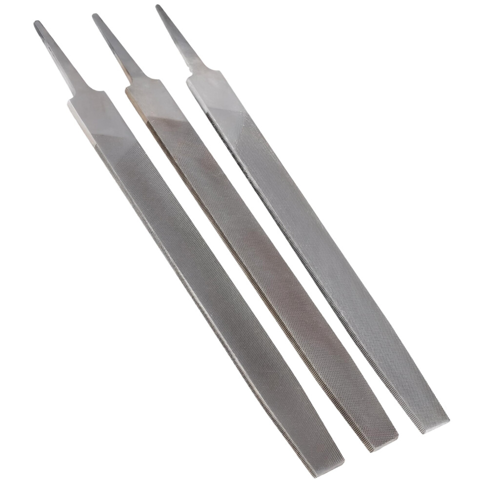 3 Pcs 10 Inch Mill File Set Single Cut Hand Files Laminated Steel Fine Medium Coarse Teeth For Metalworking Formica Wood 9382693118233