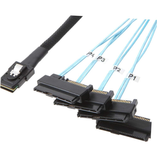 0.5m Mini Data Cable Mesh Thin Flat Connectors And Latch Black 50x2x2 Cm 2
