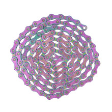10 Speed Colorful Bicycle Chain Ultralight Rainbow Chain Manganese Steel Road And Mountain Bikes With Magic Buckle