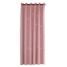 Kids Curtains for Bedroom Room Darkening Thermal Insulated Vivid Star Pattern Polyester Grommet Panels Romantic Look Hollow Stars Design Window