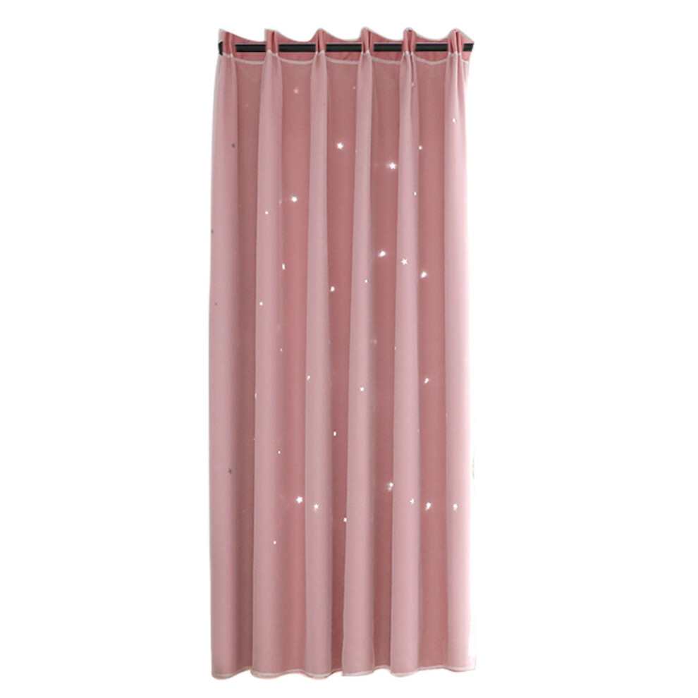Kids Curtains for Bedroom Room Darkening Thermal Insulated Vivid Star Pattern Polyester Grommet Panels Romantic Look Hollow Stars Design Window