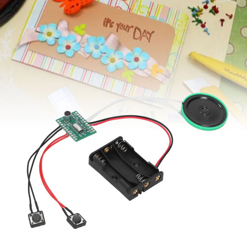 Voice Greeting Card Module 4-Minute Playback with 10cm Key Cable