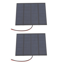 2 Stück 1,5W 6V monokristalline Solarmodule, 110x92mm DIY-Ladegerät