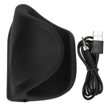 Penis-Vibrator für Männer mit einstellbarer Enge, geflügelter Masturbator, USB-aufladbar, wasserdicht, aus medizinischem Silikon, gerippte
