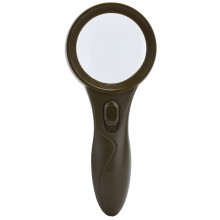 Lente d'ingrandimento in acrilico con luci LED, lente illuminata per leggere testi piccoli, lente d'ingrandimento ergonomica portatile per anziani,