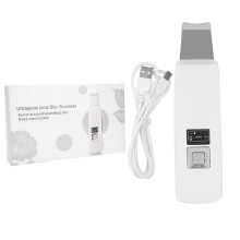 Skin Scrubber Face Spatula with IPX7 Waterproof Rating, USB Rechargeable Ultrasonic Pore Extractor for Blackhead Removal and Gentle Exfoliation