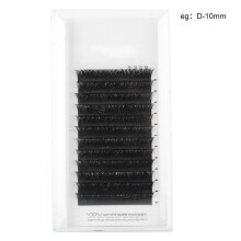 V-förmige Wimpernverlängerungen, weiche und leichte, rein schwarze, matte Clover-Wimpern mit Doppelspitzen für professionelle Wimpernprodukte für